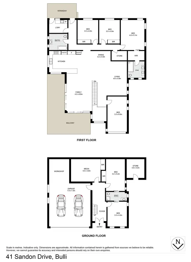 Floorplan of Homely house listing, 41 Sandon Drive, Bulli NSW 2516