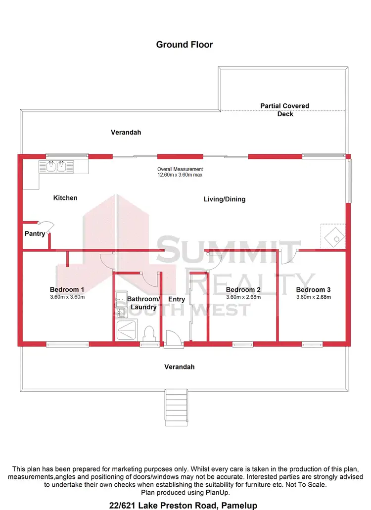 Floorplan of Homely house listing, 22/621 Lake Preston Road, Myalup WA 6220