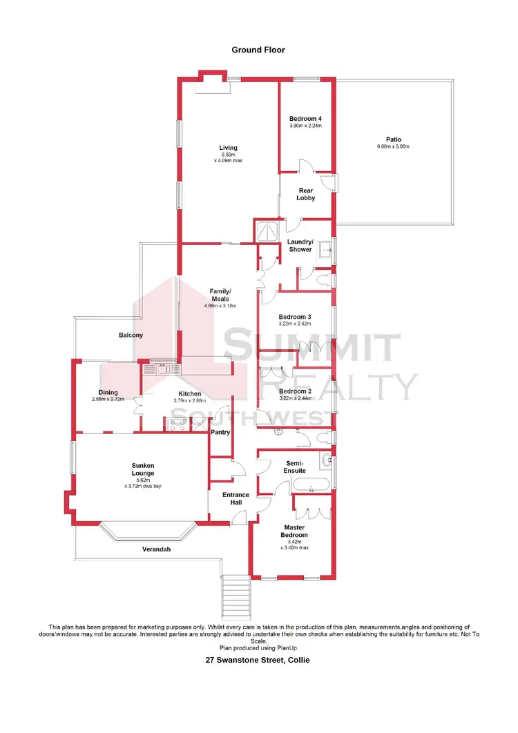 Floorplan of Homely house listing, 27 Swanstone Street, Collie WA 6225