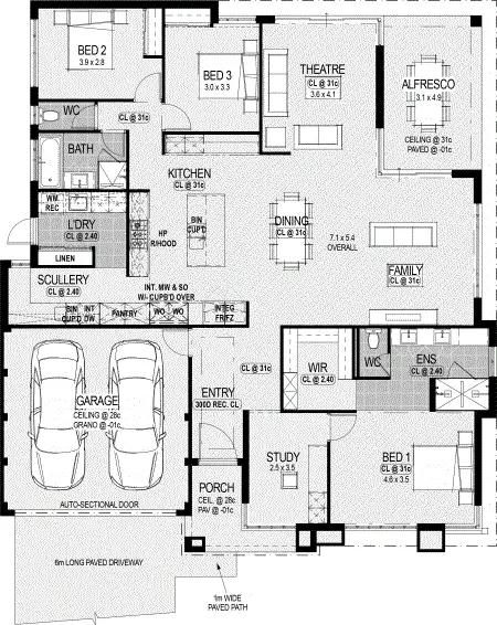 Floorplan of Homely house listing, 3 Bluff Road, Dalyellup WA 6230