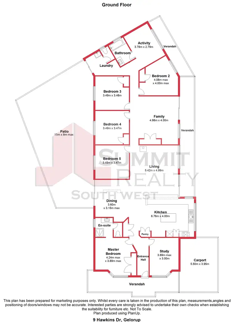 Floorplan of Homely house listing, 9 Hawkins Drive, Gelorup WA 6230