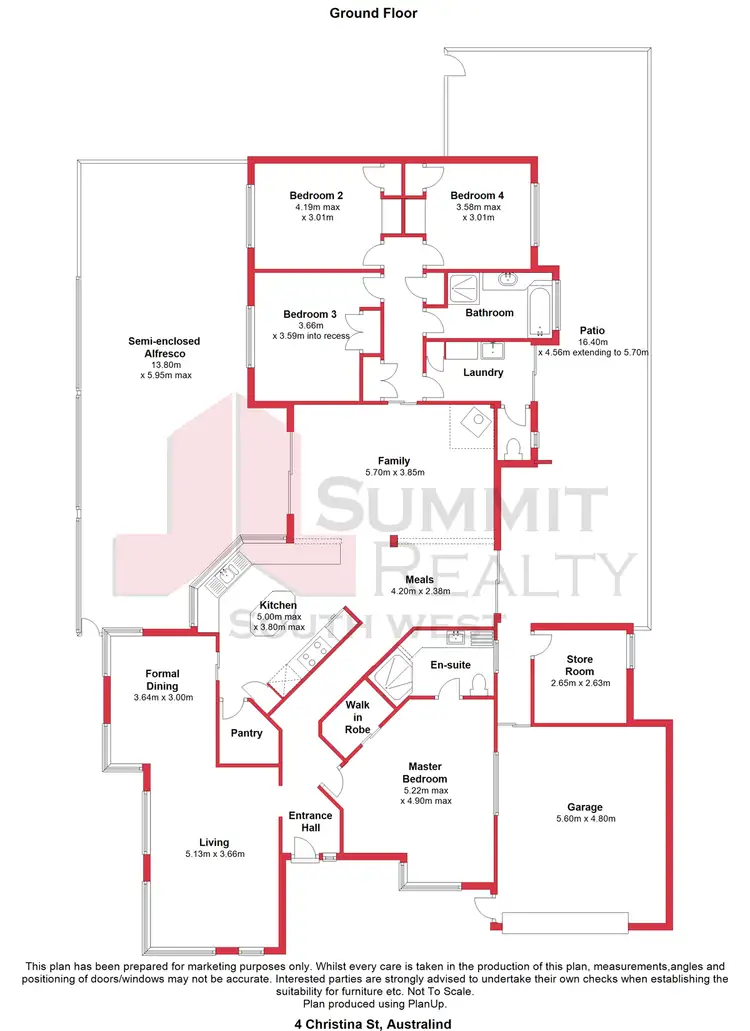 Floorplan of Homely house listing, 4 Christina Street, Australind WA 6233