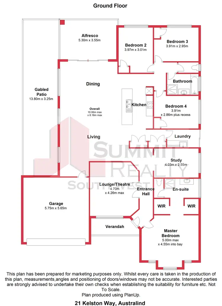 Floorplan of Homely house listing, 21 Kelston Way, Australind WA 6233