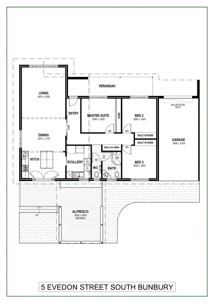 Floorplan of Homely house listing, 5 Evedon Street, South Bunbury WA 6230