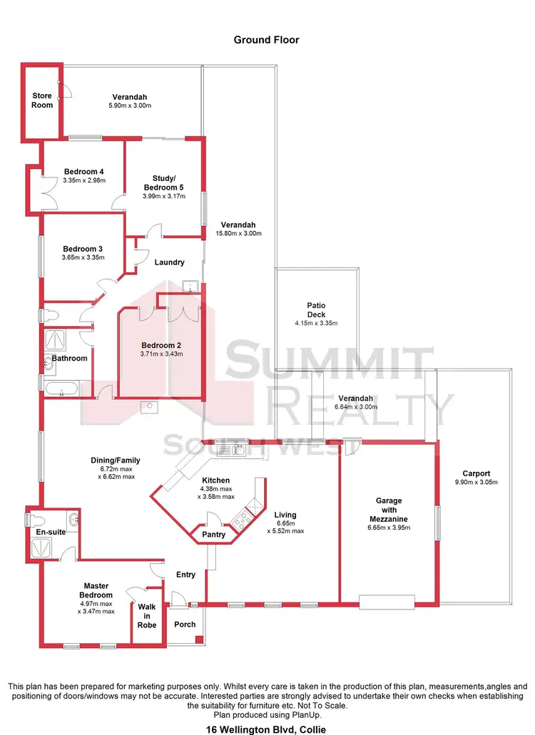 Floorplan of Homely house listing, 16 Wellington Boulevard, Collie WA 6225