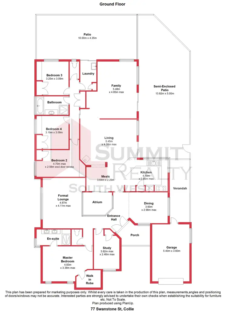 Floorplan of Homely house listing, 77 Swanstone Street, Collie WA 6225