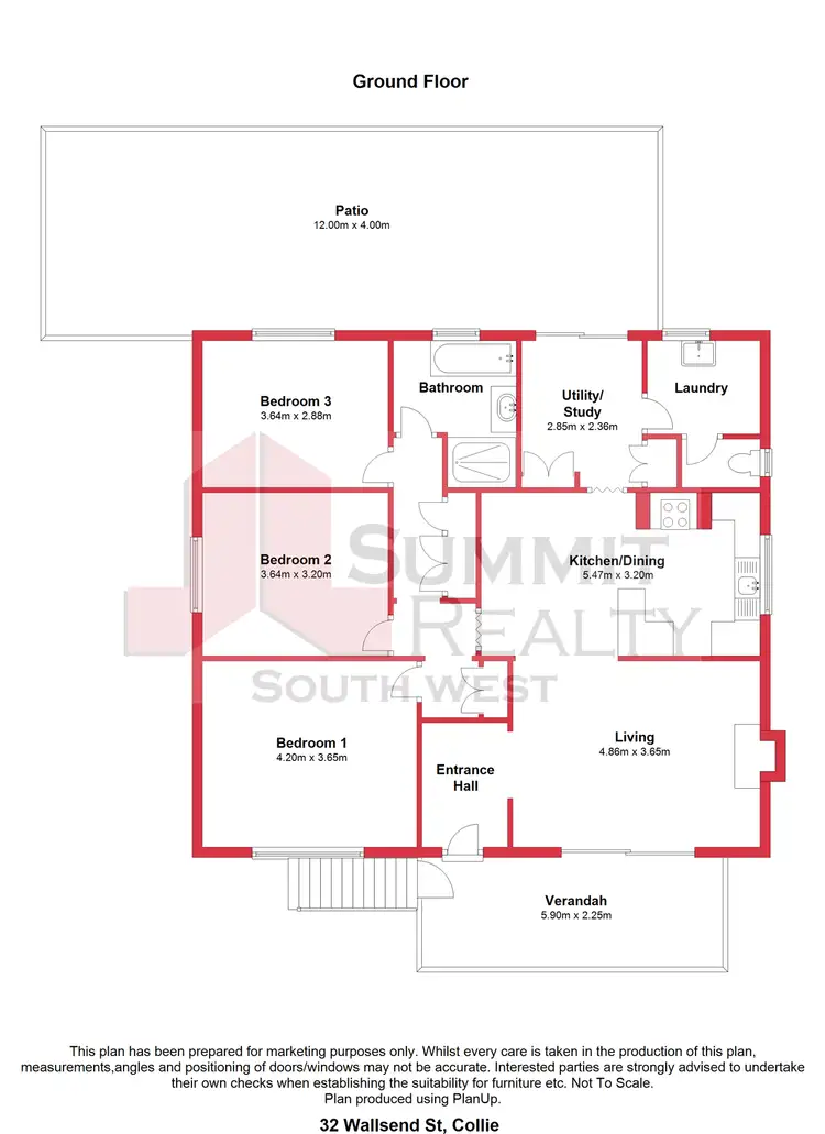 Floorplan of Homely house listing, 32 Wallsend Street, Collie WA 6225