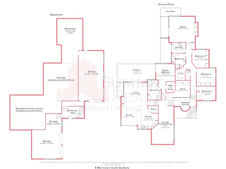 Floorplan of Homely house listing, 6 Mari Court, South Bunbury WA 6230