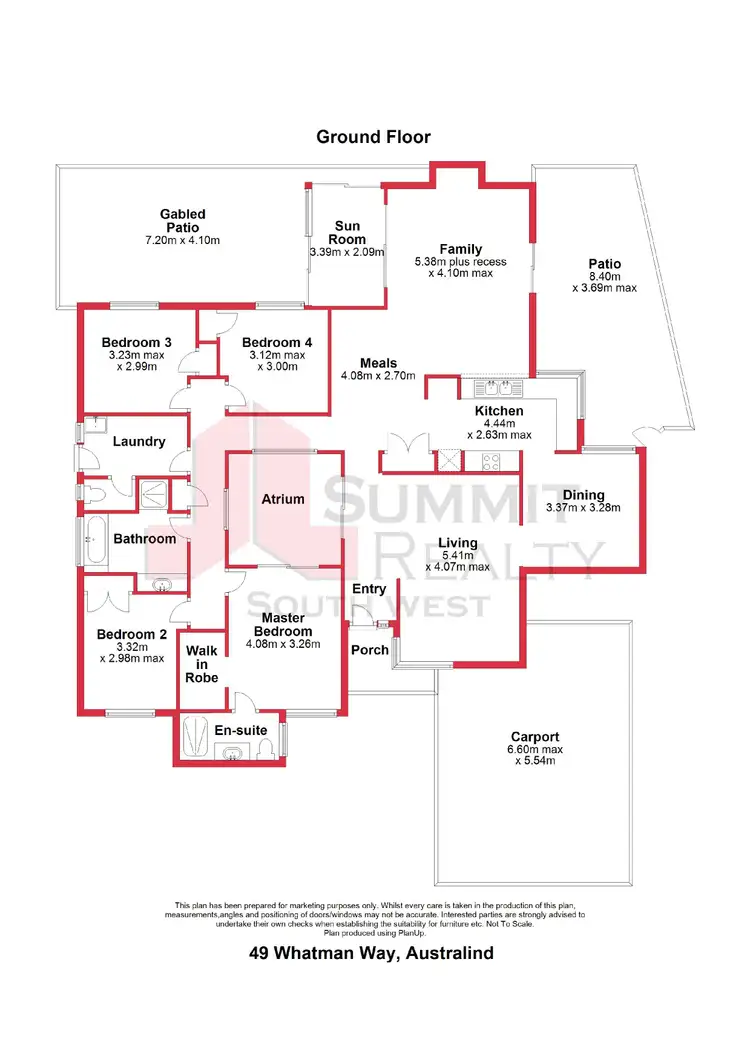 Floorplan of Homely house listing, 49 Whatman Way, Australind WA 6233