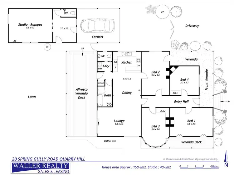 Floorplan of Homely house listing, 20 Spring Gully Road, Quarry Hill VIC 3550
