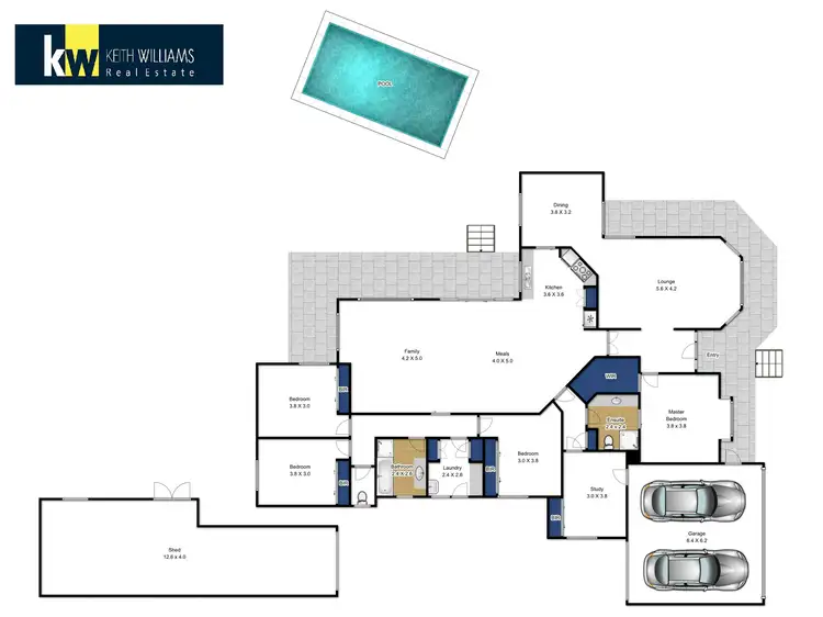 Floorplan of Homely house listing, 2 Hammond Court, Traralgon VIC 3844