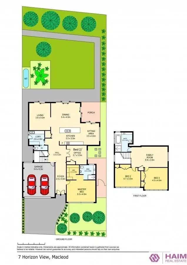Floorplan of Homely house listing, 7 Horizon View, Macleod VIC 3085