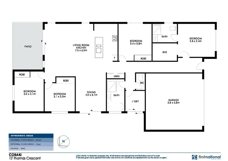 Floorplan of Homely house listing, 12 Thomas Crescent, Coraki NSW 2471