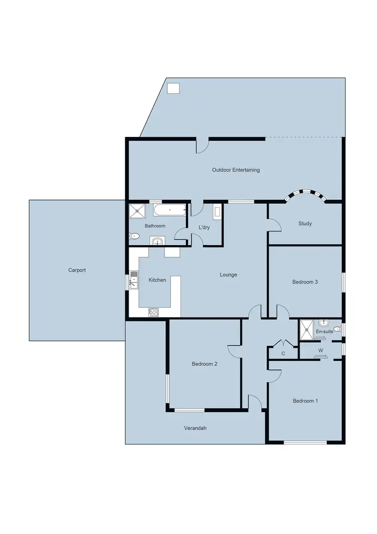 Floorplan of Homely house listing, 55 Dundas Road, Maryborough VIC 3465