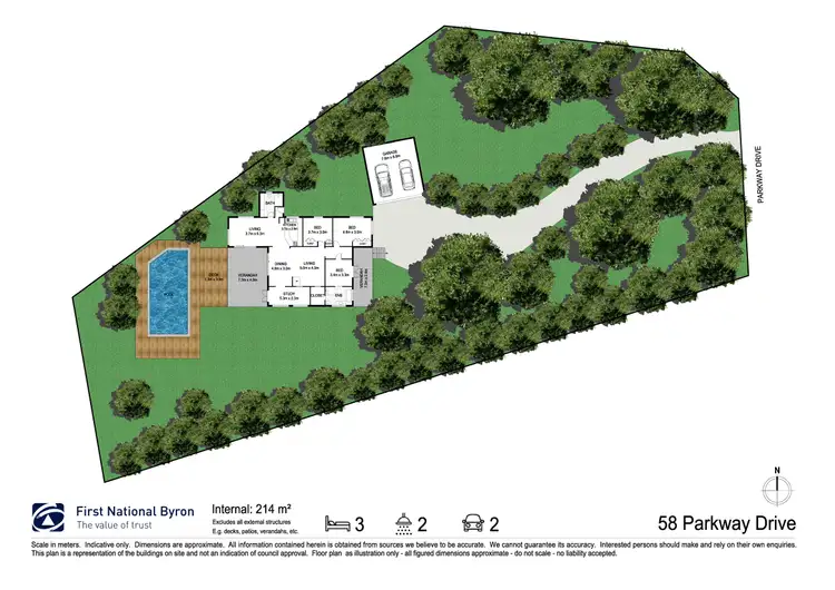 Floorplan of Homely house listing, 58 Parkway Drive, Ewingsdale NSW 2481