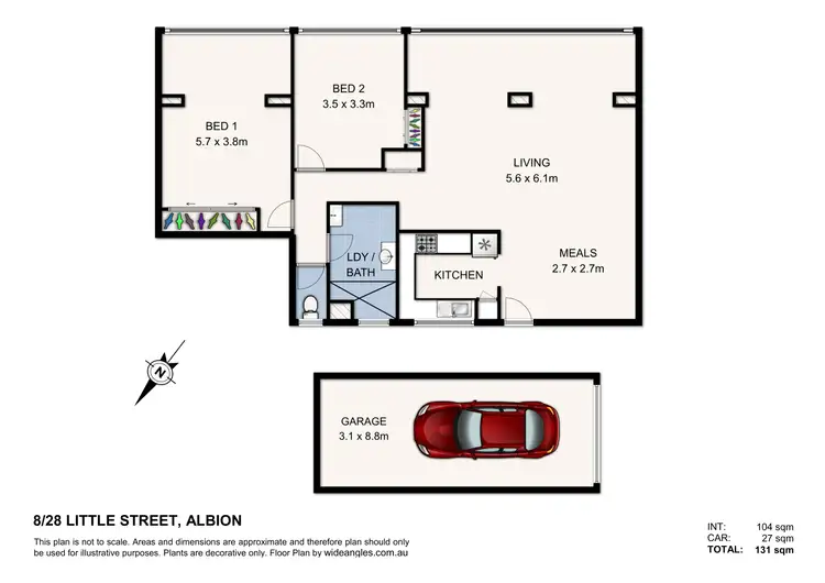 Floorplan of Homely unit listing, 8/28 Little Street, Albion QLD 4010