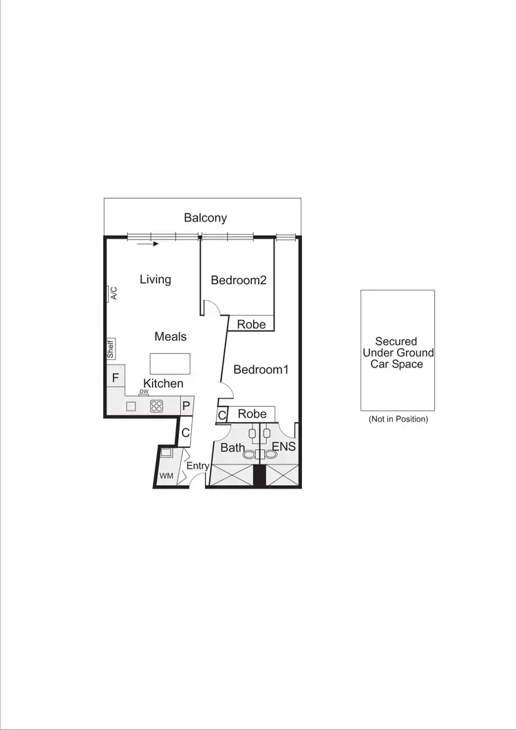 Floorplan of Homely apartment listing, 403/101 Bay Street, Port Melbourne VIC 3207