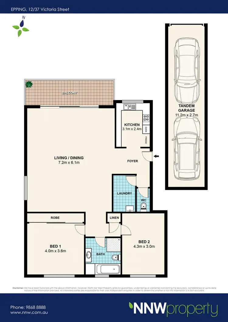 Floorplan of Homely unit listing, 12/37-41 Victoria Street, Epping NSW 2121