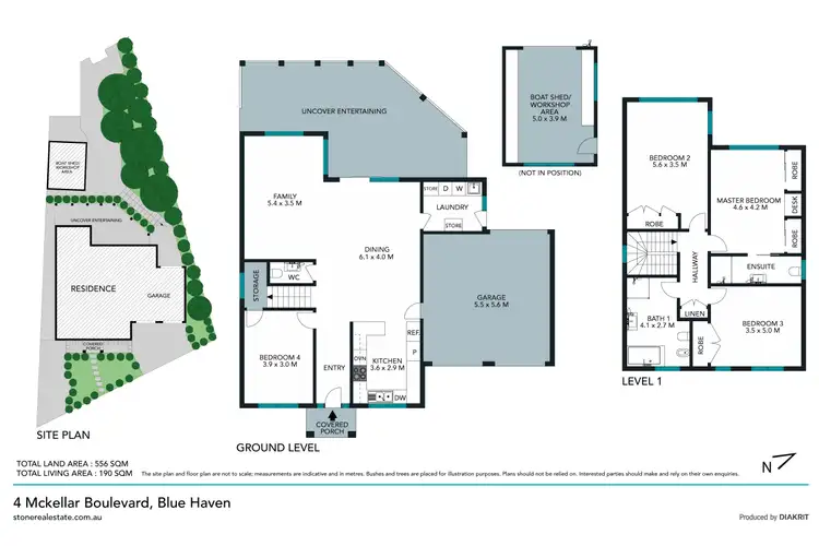 Floorplan of Homely house listing, 4 McKellar Boulevard, Blue Haven NSW 2262