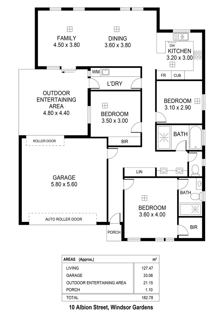 Floorplan of Homely house listing, 10 Albion Street, Windsor Gardens SA 5087