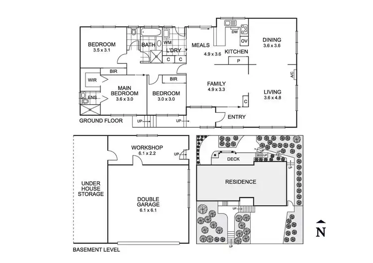 Floorplan of Homely house listing, 1 Tyrrell Avenue, Blackburn VIC 3130