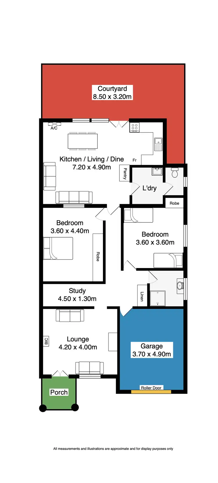 Floorplan of Homely villa listing, 21 Acraman Street, Victor Harbor SA 5211