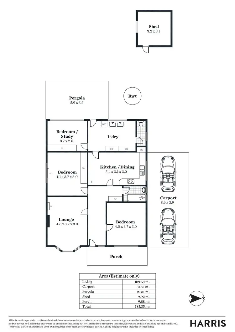 Floorplan of Homely house listing, 12 Allen Avenue, Brooklyn Park SA 5032