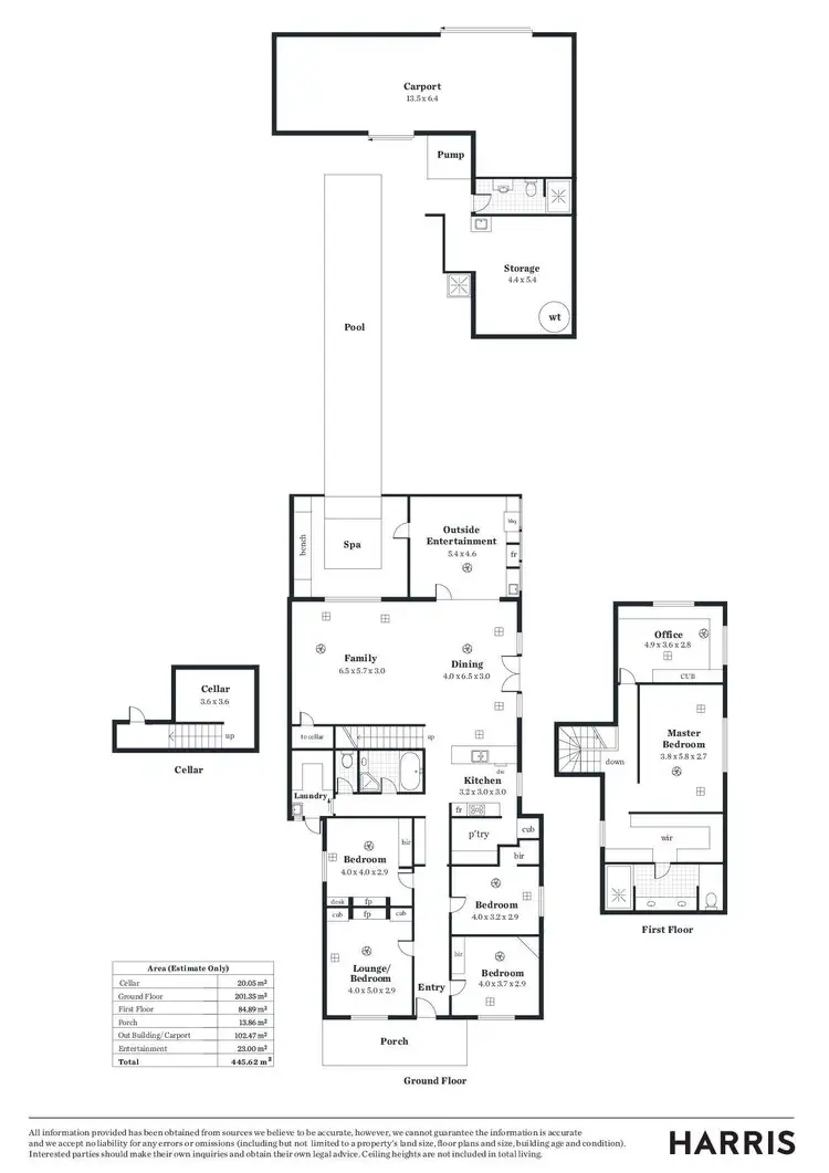 Floorplan of Homely house listing, 12 Scarborough Street, Somerton Park SA 5044