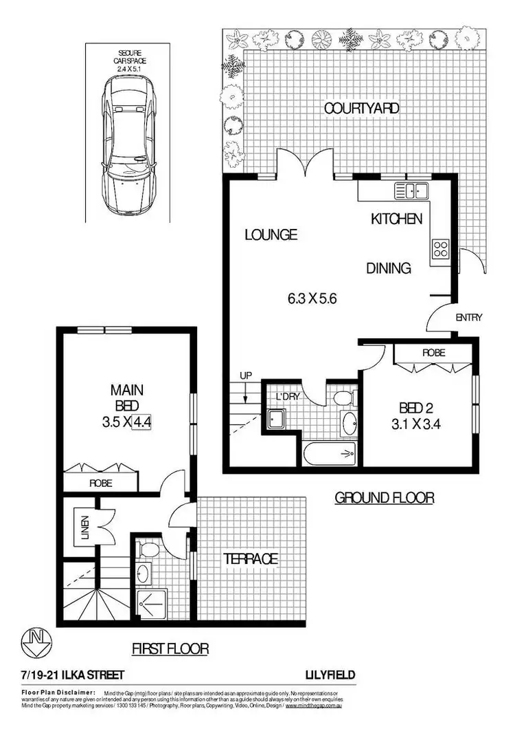 Floorplan of Homely house listing, 7/19-21 Ilka Street, Lilyfield NSW 2040