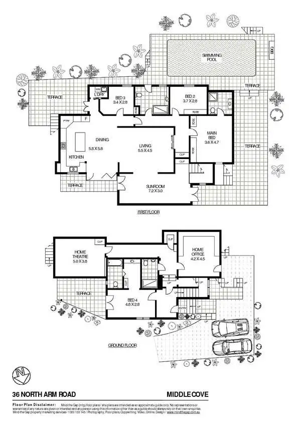 Floorplan of Homely house listing, 36 North Arm Road, Middle Cove NSW 2068