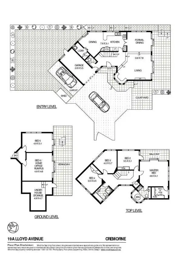 Floorplan of Homely house listing, 19A Lloyd Avenue, Cremorne NSW 2090