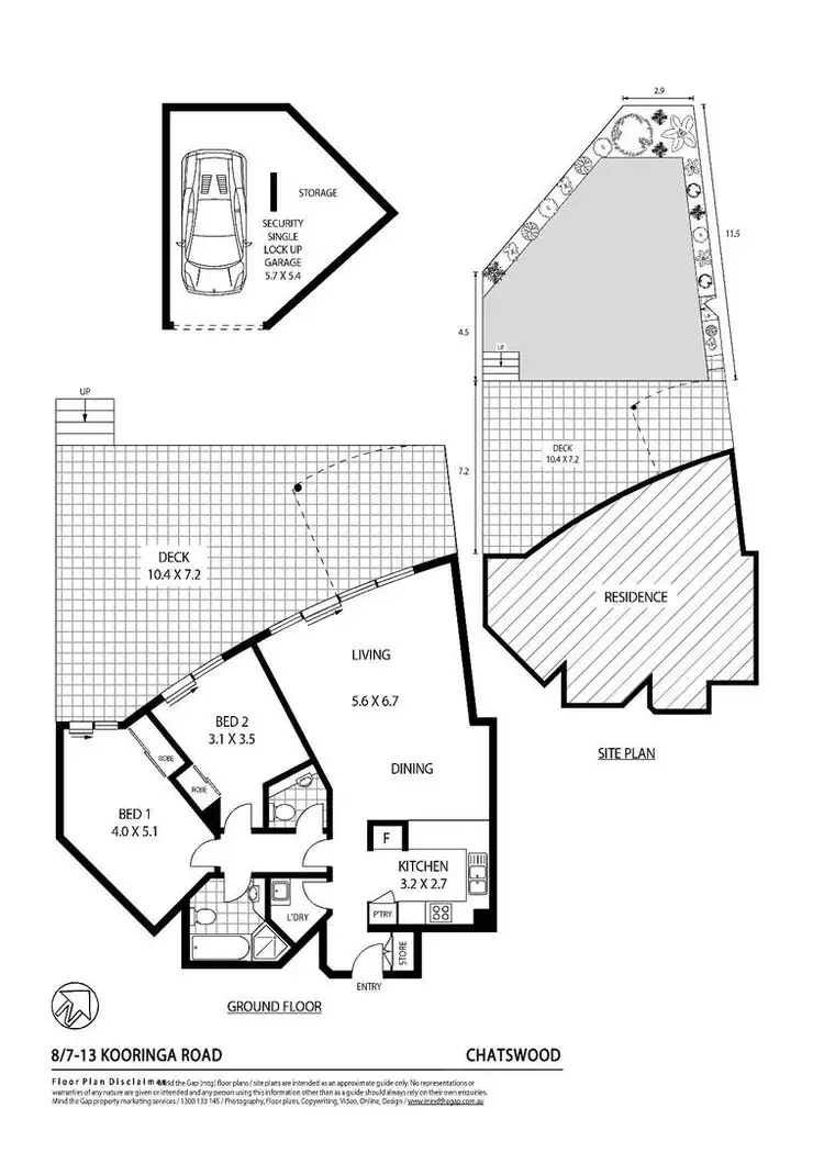 Floorplan of Homely apartment listing, 8/7-13 Kooringa Road, Chatswood NSW 2067