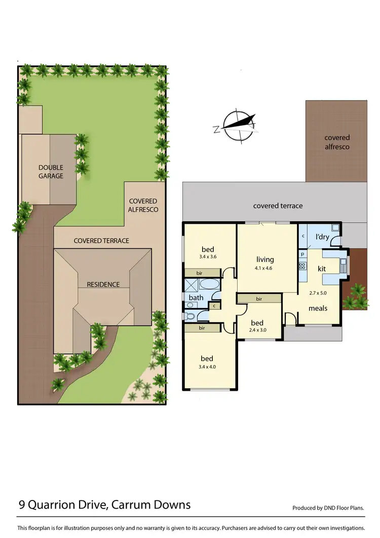 Floorplan of Homely house listing, 9 Quarrion Drive, Carrum Downs VIC 3201