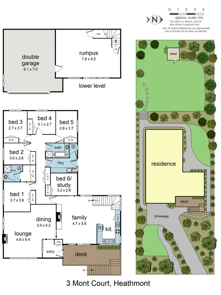 Floorplan of Homely house listing, 3 Mont Court, Heathmont VIC 3135