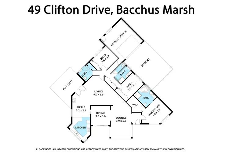 Floorplan of Homely house listing, 49 Clifton Drive, Bacchus Marsh VIC 3340