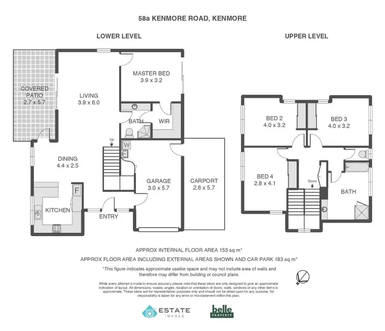 Floorplan of Homely house listing, 58A Kenmore Road, Kenmore QLD 4069