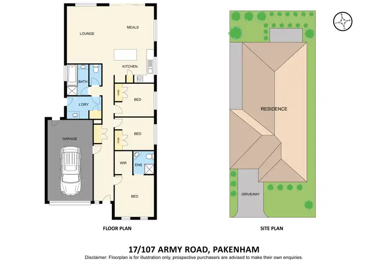 Floorplan of Homely unit listing, 17/107 Army Road, Pakenham VIC 3810