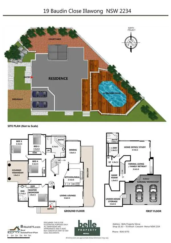 Floorplan of Homely house listing, 19 Baudin Close, Illawong NSW 2234