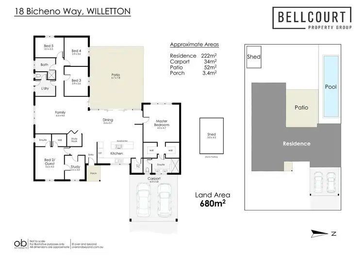 Floorplan of Homely house listing, 18 Bicheno Way, Willetton WA 6155