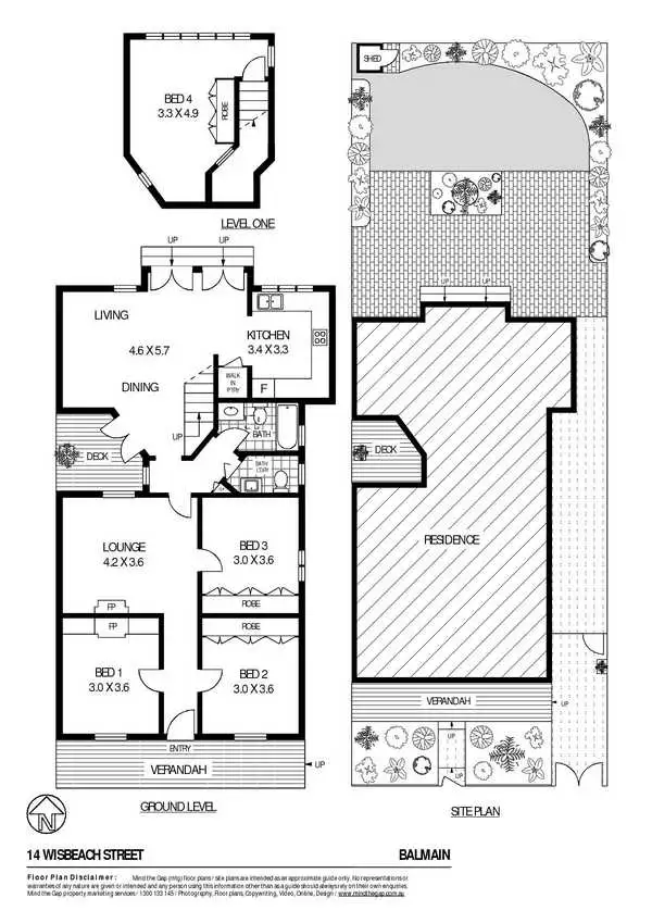 Floorplan of Homely house listing, 14 Wisbeach Street, Balmain NSW 2041