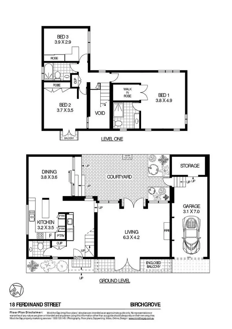 Floorplan of Homely house listing, 18 Ferdinand Street, Birchgrove NSW 2041