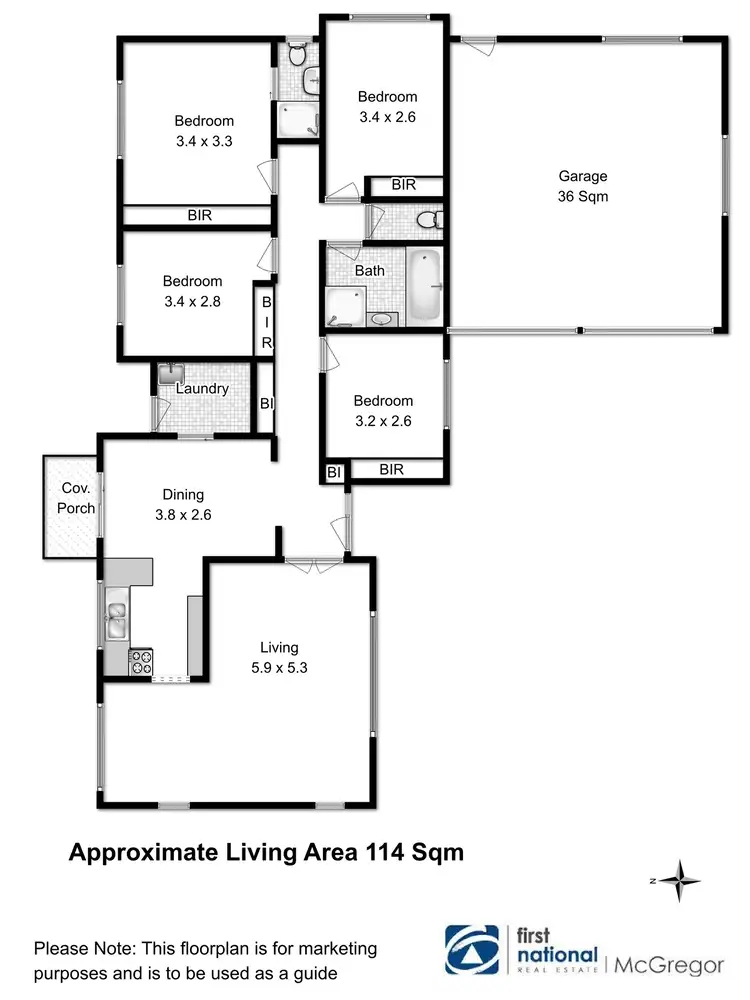 Floorplan of Homely house listing, 9 Dwyer Place, Dowsing Point TAS 7010