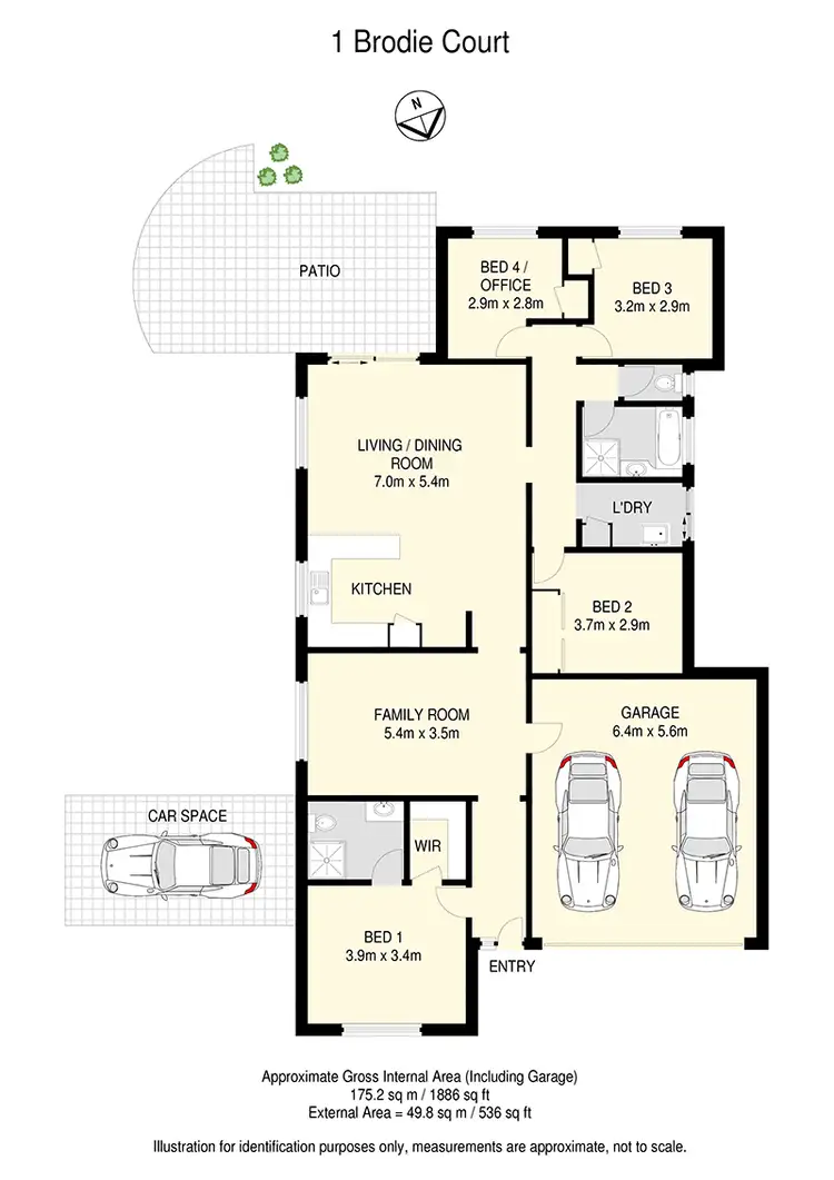 Floorplan of Homely house listing, 1 Brodie Court, Hillcrest QLD 4118