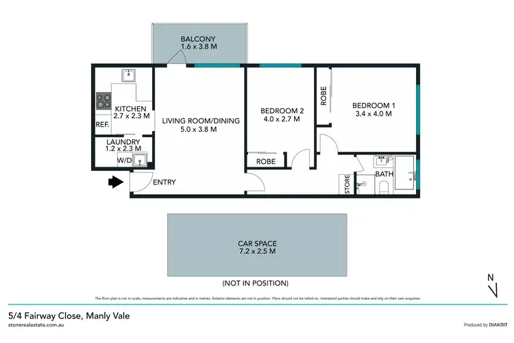 Floorplan of Homely apartment listing, 5/4 Fairway Close, Manly Vale NSW 2093