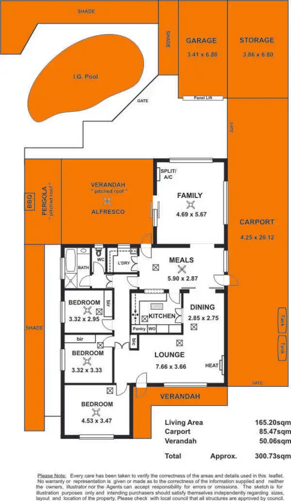 Floorplan of Homely house listing, 9 Sharpes Avenue, Fulham Gardens SA 5024