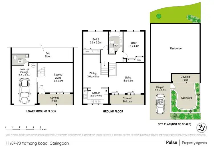 Floorplan of Homely townhouse listing, 11/87 Yathong Road, Caringbah NSW 2229