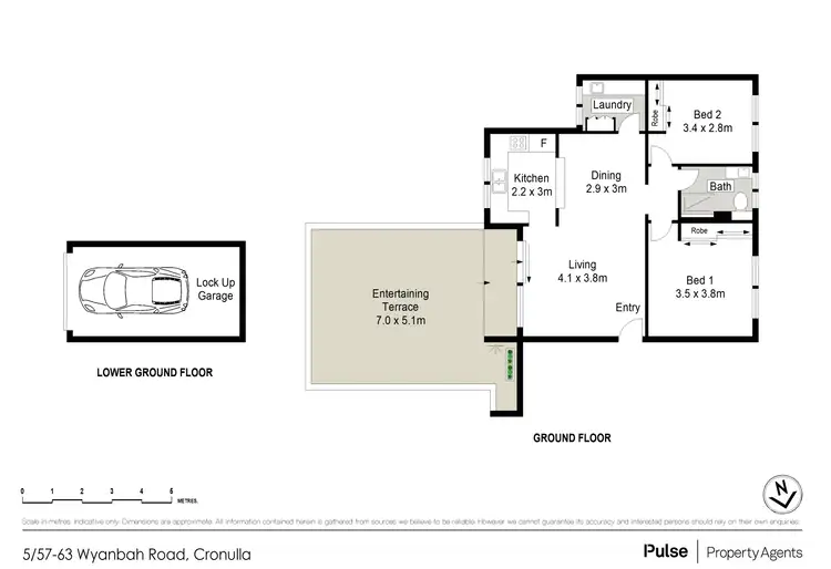Floorplan of Homely apartment listing, 5/57-63 Wyanbah Road, Cronulla NSW 2230