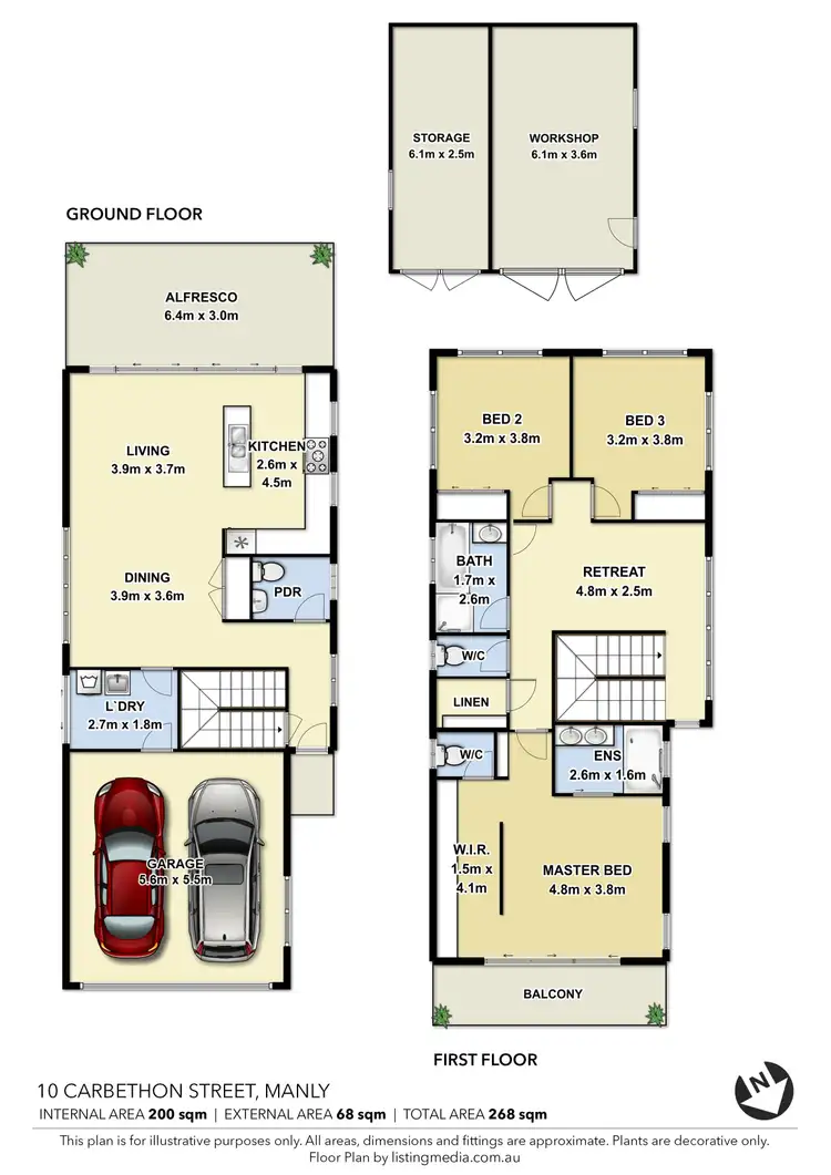 Floorplan of Homely house listing, 10 Carbethon Street, Manly QLD 4179