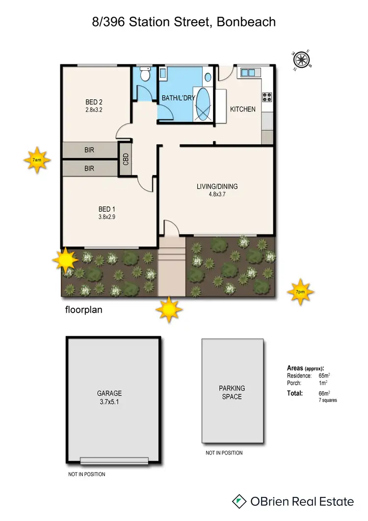 Floorplan of Homely unit listing, 8/396 Station Street, Bonbeach VIC 3196