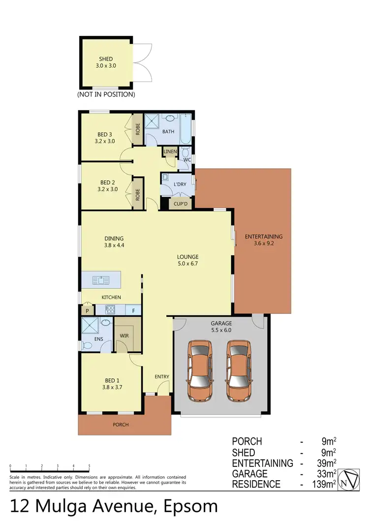 Floorplan of Homely house listing, 12 Mulga Avenue, Epsom VIC 3551